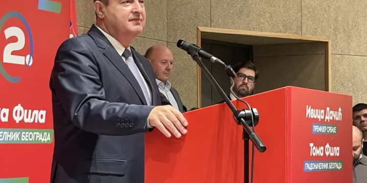 Dačić: Trijumf u Beogradu ključan za stabilnost i kontinuirani razvoj grada