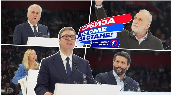 MITING SNS U ARENI! Vučić: Gledaćemo u budućnost, ali nećemo se stideti naše prošlosti! Naredne četiri godine su najvažnije, u nedelju 17. da slavi pristojna, normalna, naša Srbija!