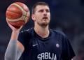 Serbia's Nikola Jokic during FIBA Eurobasket 2025 group A 5th round basketball match between Turkey and Serbia on Sept. 3, 2025. in Riga, Latvia.
(photo by Pedja Milosavljevic/STARSPORT ©)