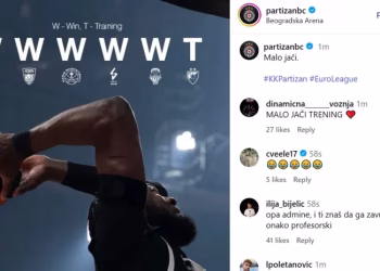 FOTO: KK Partizan/instagram